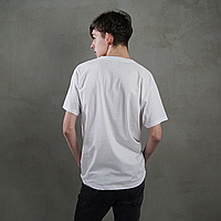 Мужская футболка легкая 100% хлопок 0610820 Шелкография, Белый, XL