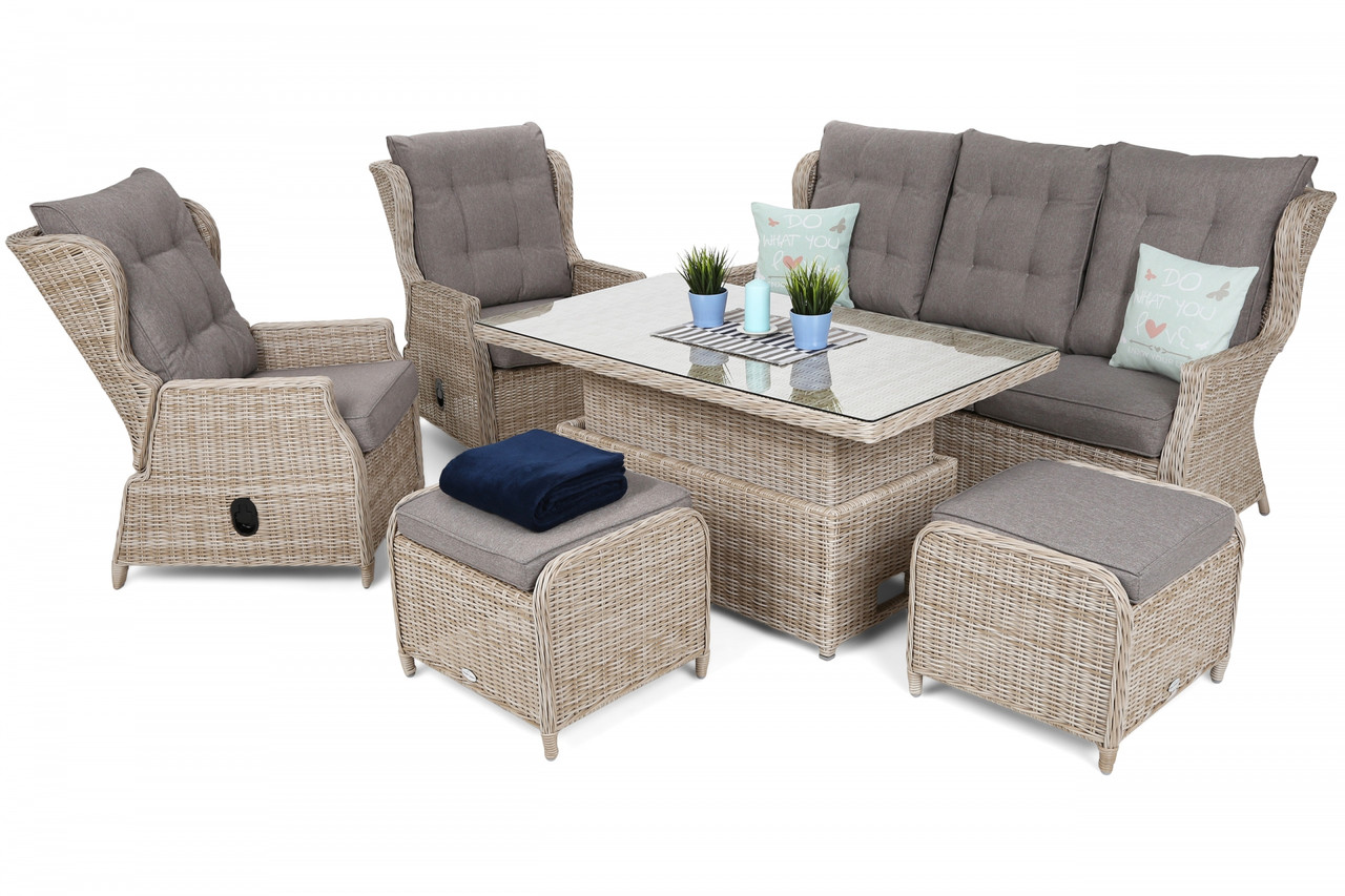 Комплект меблів з техноротанга Memfis Beige, фото 1