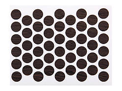 Заглушка конфірмата самоклеюча Weiss d=14 бук шоколадний (50шт) 7829