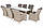 Комплект меблів з техноротангу Bristol 230 cm Beige 8+1, фото 3