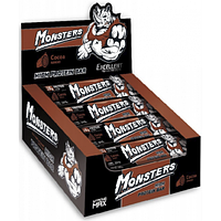 Протеиновые батончики Monsters Strong Max - 80g x 20шт Cocoa какао