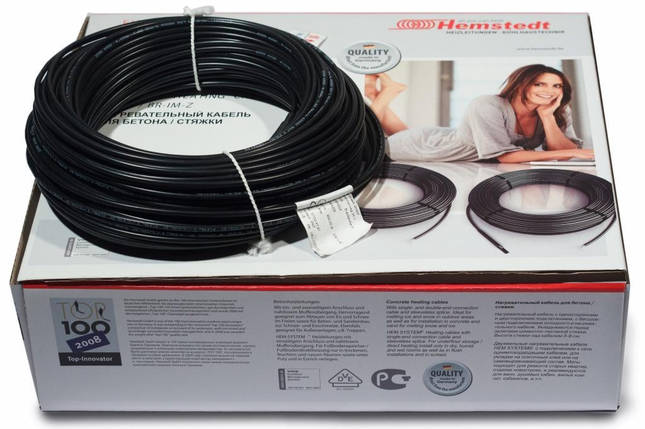Тепла підлога нагрівальній кабель для монтажа БЕЗ стяжки Hemstedt DR від 2,5 м2 до 4,2 м2 (525 Вт), фото 2