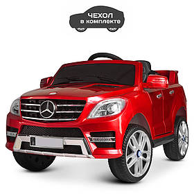 Дитячий електромобіль Mercedes (2 мотори по 25W, MP3, USB, FM) Джип Bambi M 3568EBLRS-3 Червоний