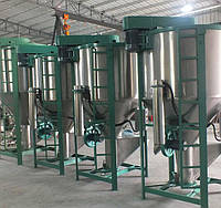 Миксеры полимеров вертикального типа от 500 кг до 3000 кг
