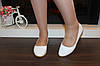 Туфлі-балетки жіночі білі натуральна шкіра Т1297, фото 7