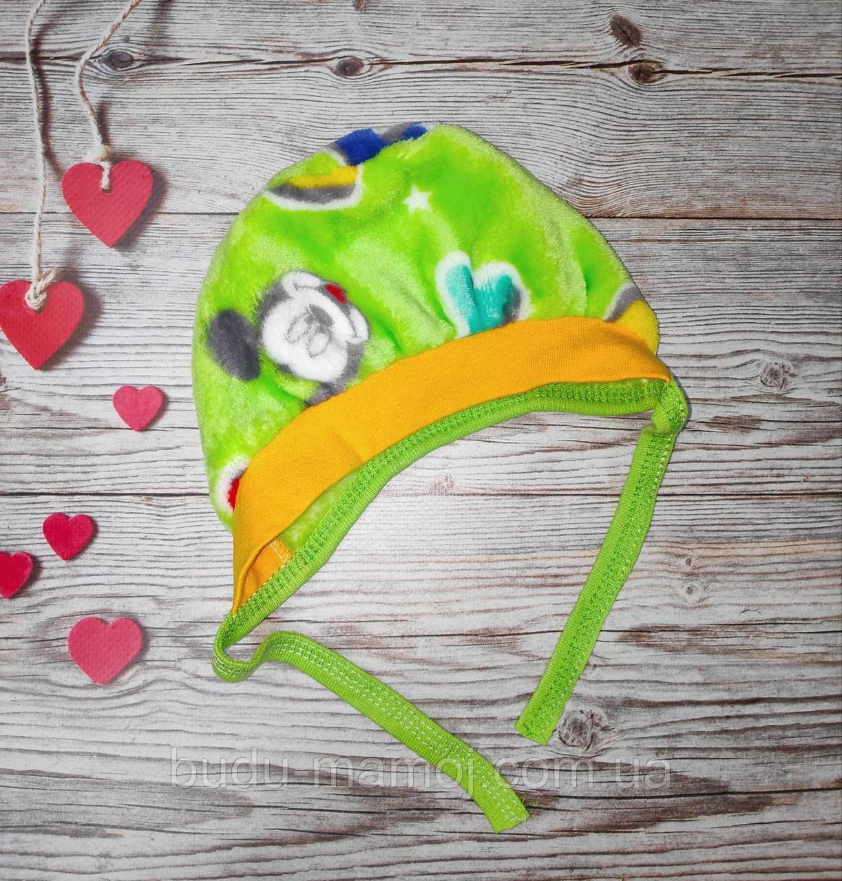 Шапочка із зав'язками для немовлят