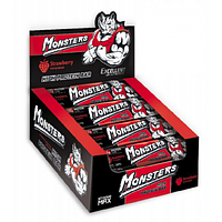 Протеиновые батончики Monsters Strong Max - 80g x 20шт клубника