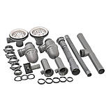 Кухонна раковина Lidz 6080 0.8мм Satin з двома чашами, фото 6