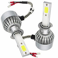 Лампа автомобільна LED C6 H1 (Silver)  ⁇  Діодна лампа для автомобіля