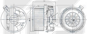 Вентилятор салону Dacia Logan I