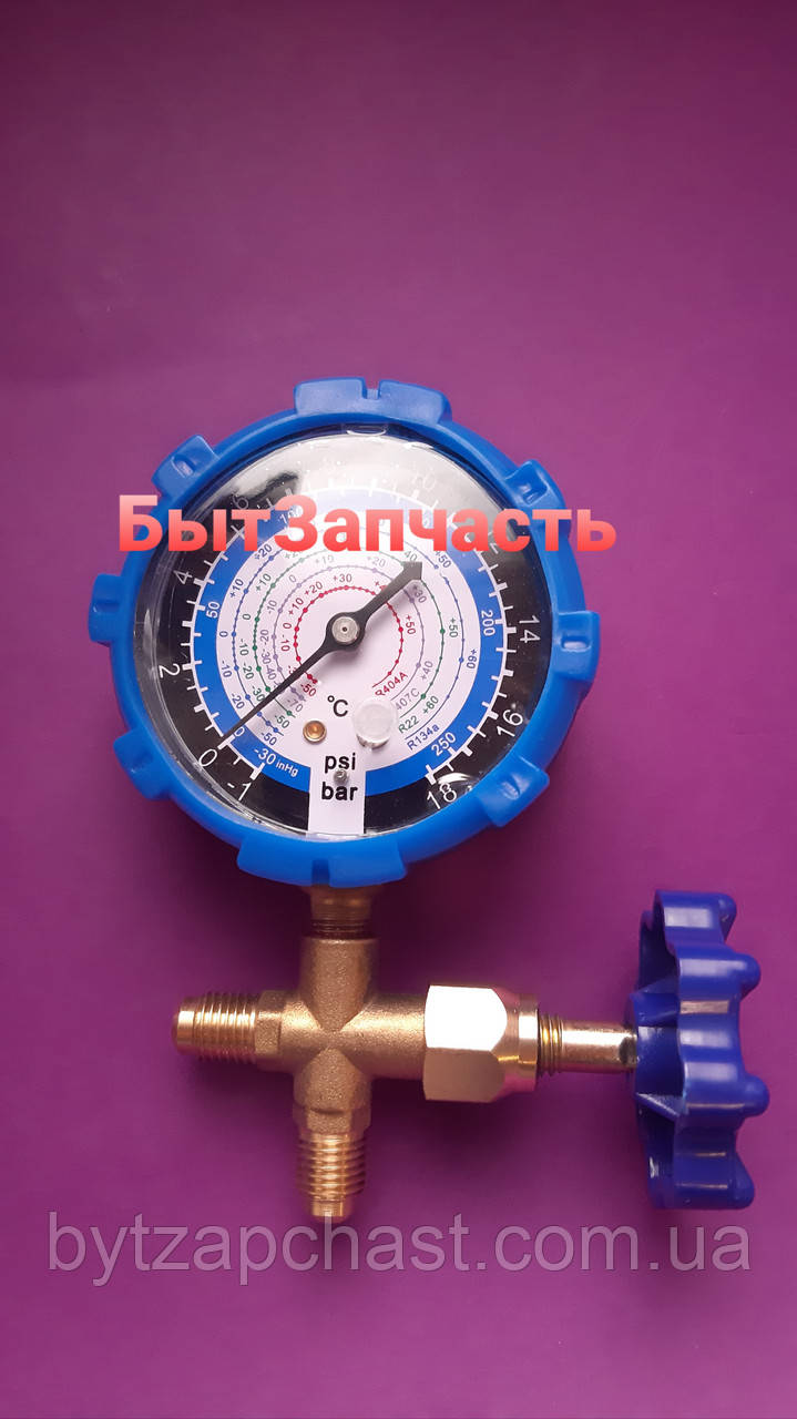 Колектор заправний 1-вентильний CT-468 L R22/ R134 /R407/ R404 низький тиск