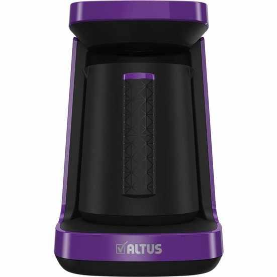 Кавоварка для кава по турецьки електрична на одну турку з ложкою Altus Al 797 Purple