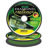 Леска Salmo Diamond Exelence 100м 0,15 мм 2,25кг (светло-зелёный)