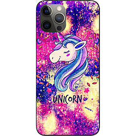 Бампер силіконовий для iPhone 12 Pro з малюнком Красивий єдиноріг