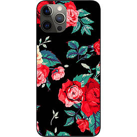 Бампер силіконовий для iPhone 12 Pro з малюнком Червоні троянди