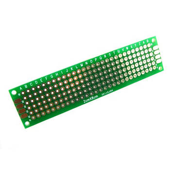 PCB 2x8 см двостороння друкована плата