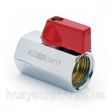 Кран "Міні" 1/2" Гайка-Гайка, "Метелик", "Koer" Чехія, фото 1