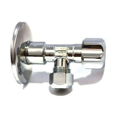 Вентиль приладовий 1/2 "х3/8" хромований, "Koer" Чехія, фото 1