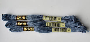 Нитки муліне DMC колір 161 сіро-синій, арт.117