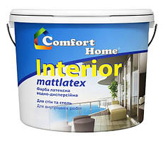 Фарба стійка до миття біла матова "Interior" Comfort Home 1,2 кг