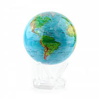 Гіро-глобус Solar Globe "Фізична карта" 21,6 див. Колір блакитний