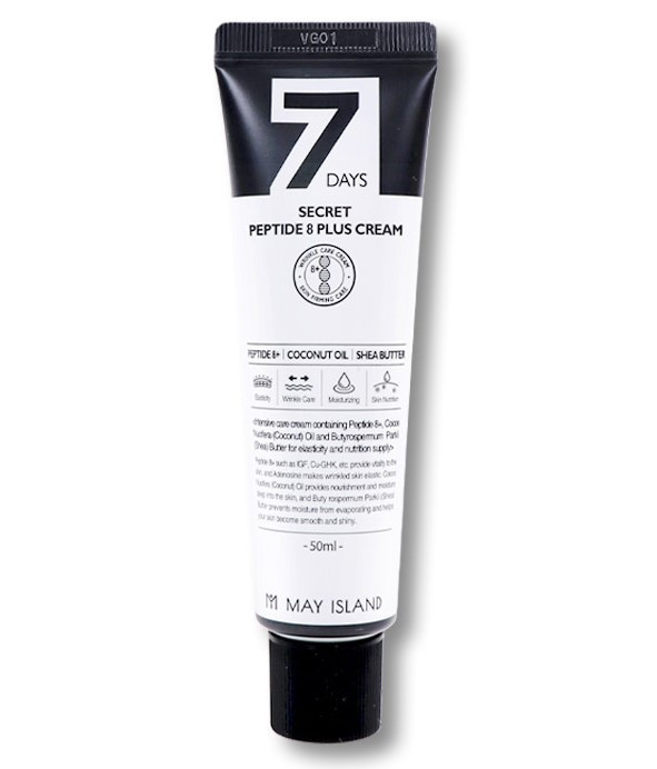 Гіалуроновий крем для обличчя May Island 7 Days Secret Peptide 8 Plus Cream 50 мл