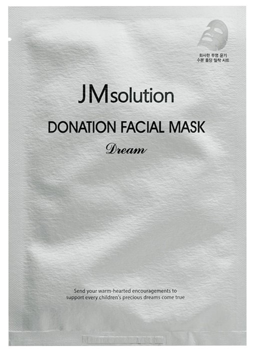 Освітлювальна тканинна маска з пептидами JM Solution Donation Facial Dream Silver Mask 37 г, фото 1