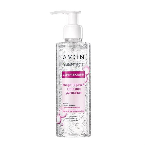 Смягчающий мицеллярный гель для умывания Avon NutraEffects Питание, 180 мл