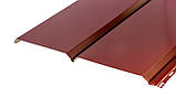 Металевий софіт для підшивки даху під дошку мат коричневий, фото 4
