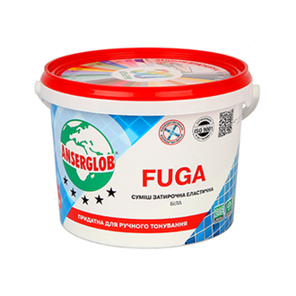 Фуга для затирання плитки ANSERGLOB FUGA (Ансерглоб Фуга) еластична біла (1кг)