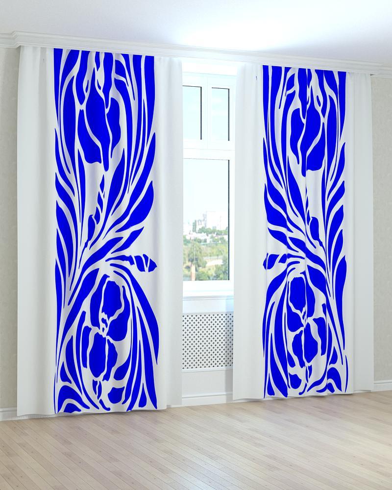 Фотоштори синя вставка, фото 1