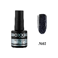 Гель-лак Oxxi Professional Disco BOOM № 002 (синьо чорний, світловідбивний), 10 мл