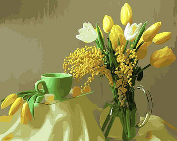Картини за номерами 40х50 см Brushme Жовті тюльпани (GX 9245)