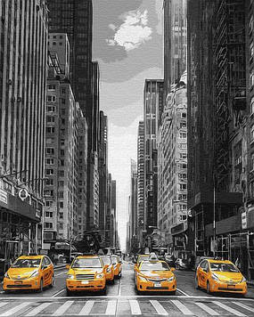 Картини за номерами 40х50 см Brushme Таксі Нью-Йорка (GX 9386)