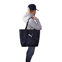 Спортивная сумка женская черная для тренировок, фитнеса 069C