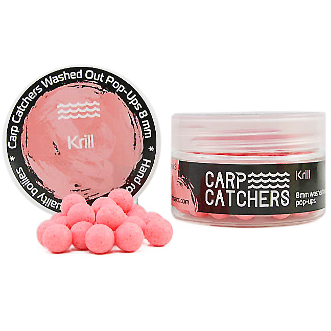 Бойли Carp Catchers - Washed Out Pop Ups - Krill - Ø8мм