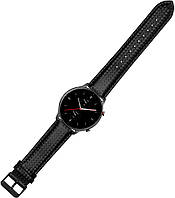 Кожаный ремешок Carbon для Amazfit GTR 2e Black (Амазфит ГТР 2е)