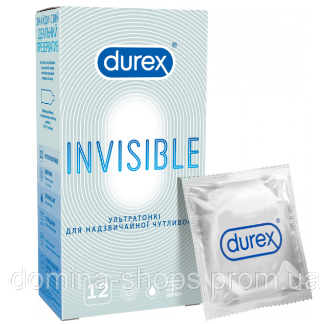 Презервативи Durex Invisible 12 шт.