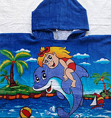Пончо дитяче Дельфін та русалка