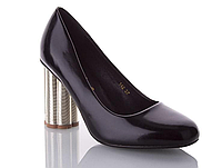 Туфли лодочки женские черные лаковые на каблуке размер 36,37,38,39,40,41