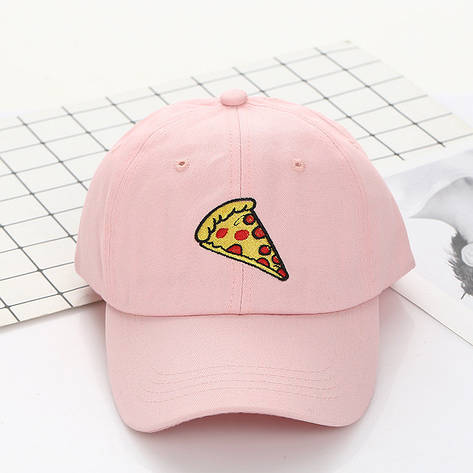 Кепка Бейсболка Чоловіча Жіноча City-A з Піцою Pizza Рожева, фото 1