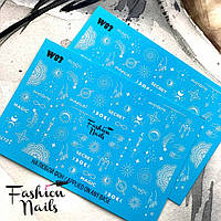 Наклейки для Нігтів ЛОВЕЦЬ СНІВ Езотерика Містика Fashion nails W83 - Слайдер дизайн ловець снів для манікюру