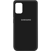 Силиконовый чехол Silicone Cover на телефон Samsung Galaxy A52 /Самсунг А52 Черный