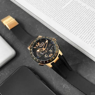 Годинник наручний Ulysse Nardin Executive El Toro GMT Perpetual Black-Gold-Black