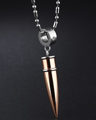 Підвіска, Кулон, ланцюжок на шию, унісекс, Кулон Куля з титанової сталі золотий колір 55 см