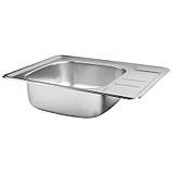 Кухонна раковина Lidz 6350 0.8мм Satin, фото 2