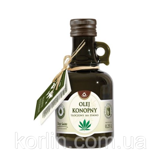 Конопляна Олія Холодного Віджиму 250 мл Oleofarm Польща, фото 1