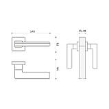 Ручка SYSTEM LARISSA HA100RO11 CR-CR/AL6, фото 2