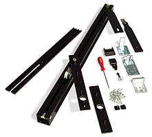 Комплект фурнітури ERGON Living T.E. LA(ширини дверей)=71,5см.колір:чорний