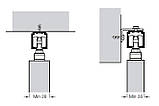 Slido D-Line11 50P, вагою дверного полотна до 50 кг, ширина ≥ 592 мм, фото 2